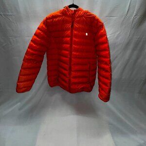 Like New Little Donkey Andy Orange Puffer Jacket Water and Wind Proof - Size L